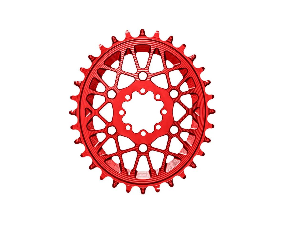 Absolute Black SRAM T-Type Oval 8-Blot Direct Mount Chainring (Red) (Single) (32T) (3mm Offset/Boost)